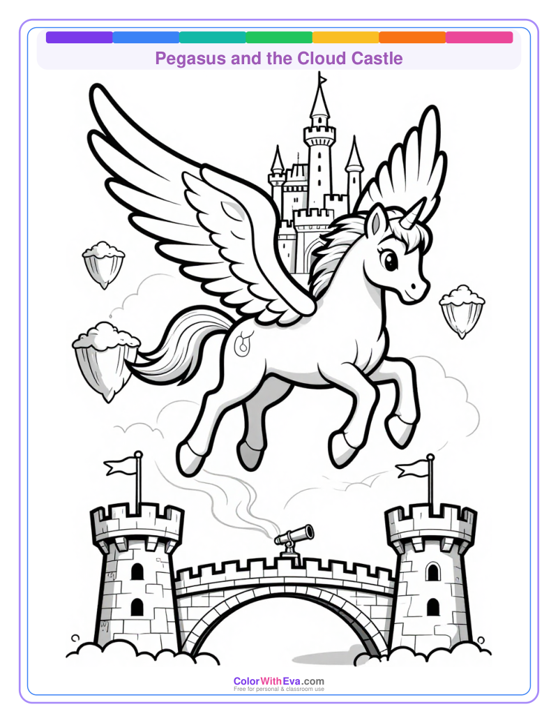 Pegasus and the Cloud Castle preview