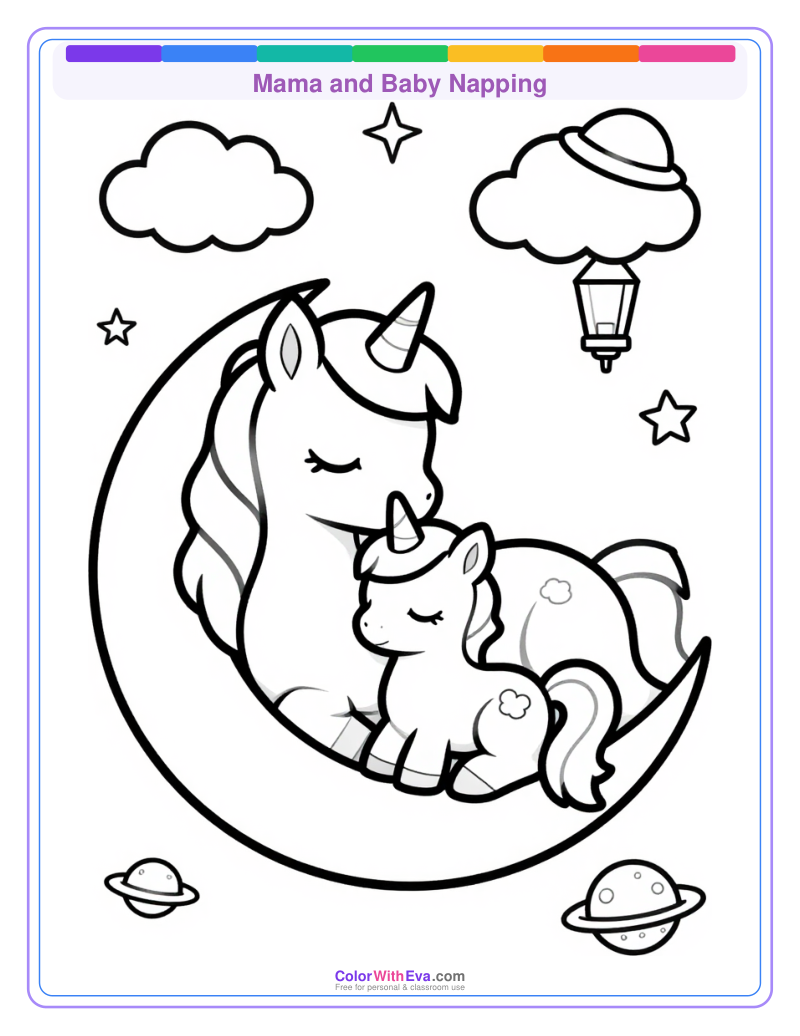 Mama and Baby Napping preview