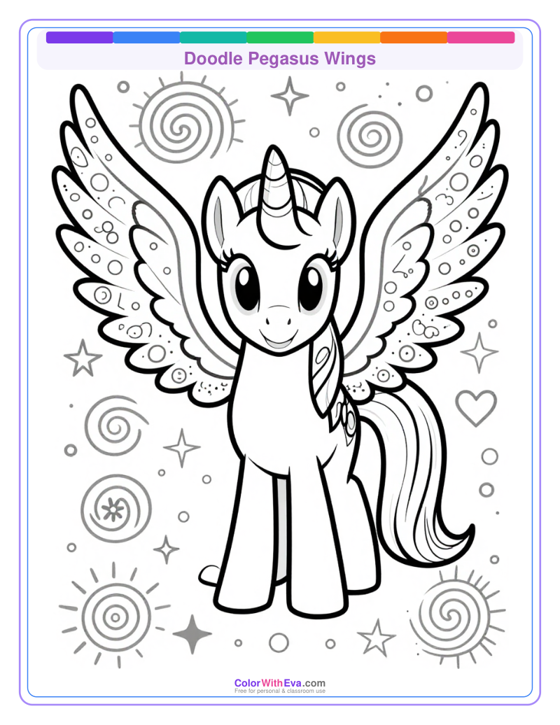 Doodle Pegasus Wings preview