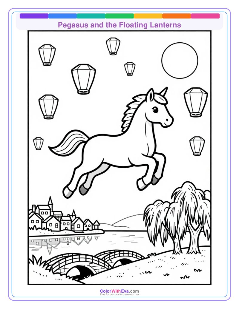 Pegasus and the Floating Lanterns preview