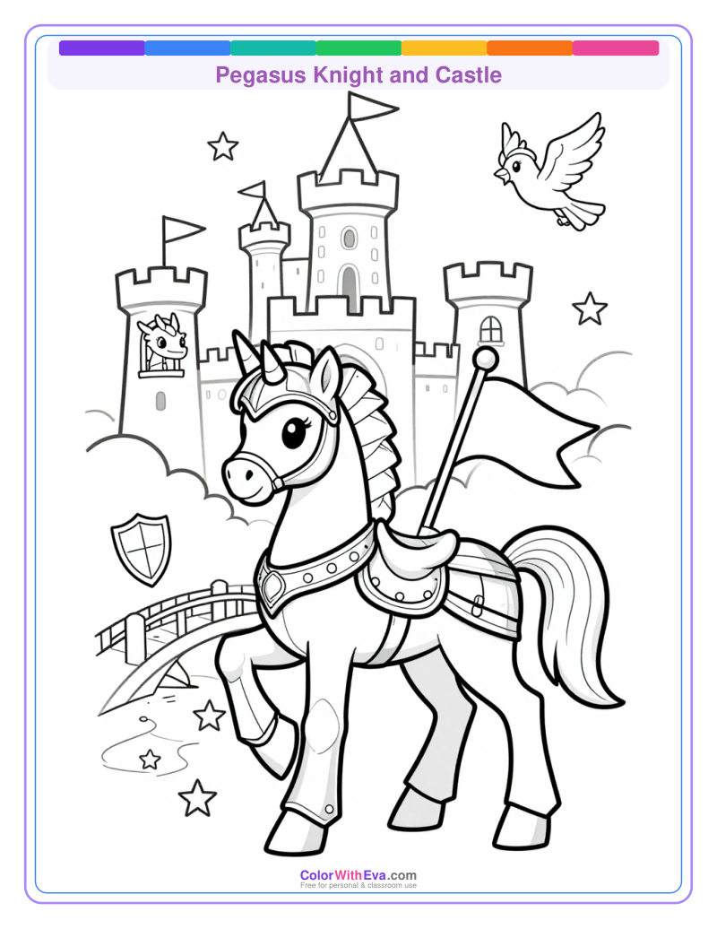 Pegasus Knight and Castle thumbnail