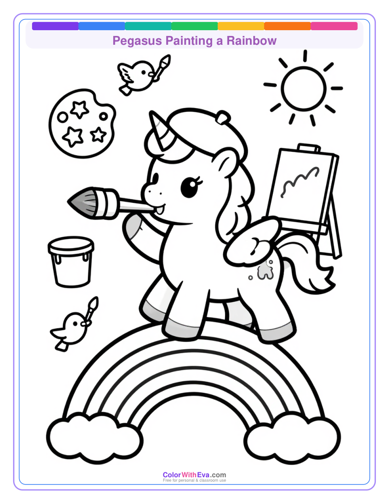 Pegasus Painting a Rainbow thumbnail