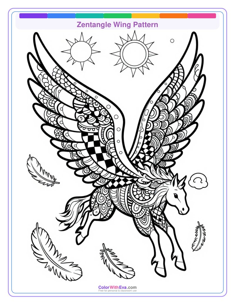 Zentangle Wing Pattern thumbnail