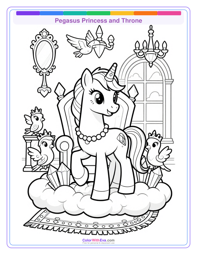 Pegasus Princess and Throne thumbnail