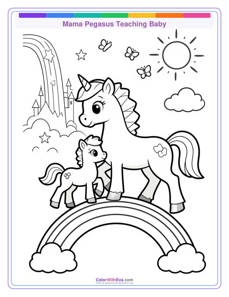 Mama Pegasus Teaching Baby thumbnail