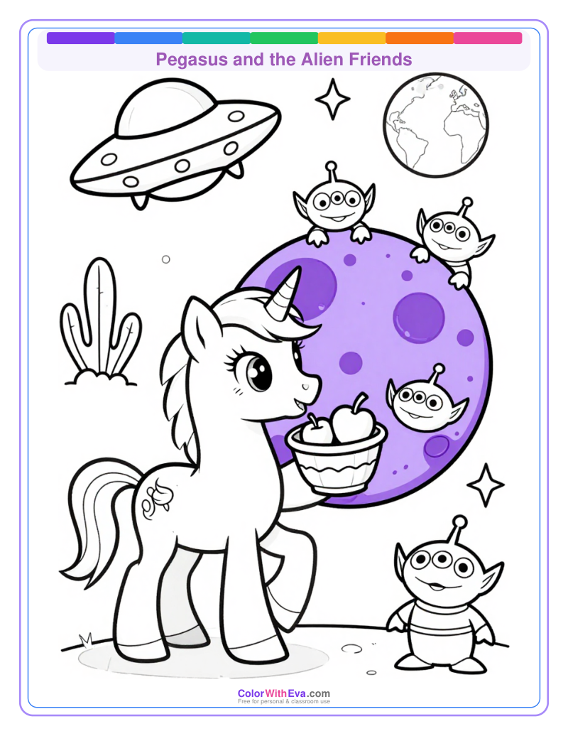Pegasus and the Alien Friends preview