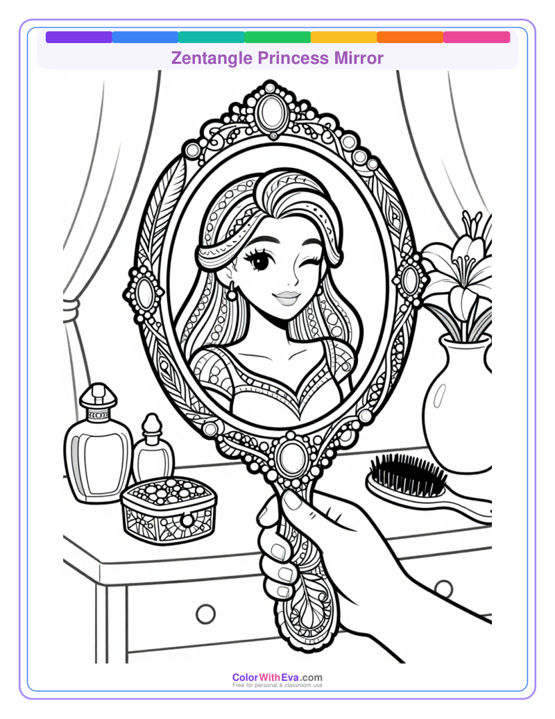 Zentangle Princess Mirror thumbnail