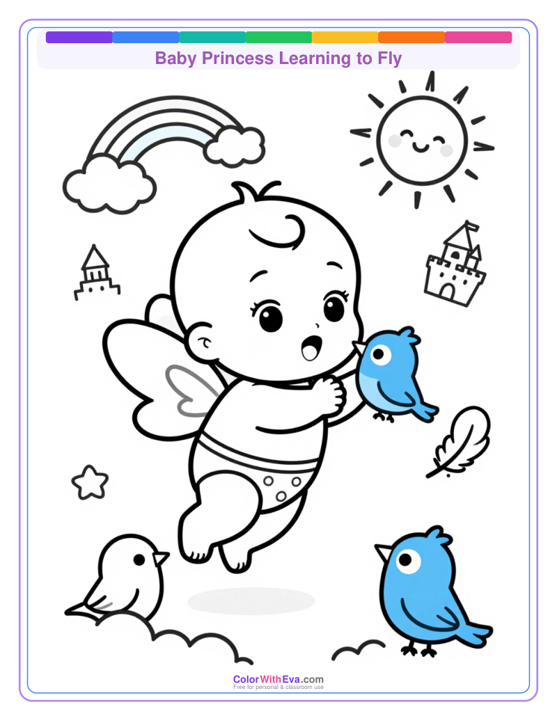 Baby Princess Learning to Fly thumbnail