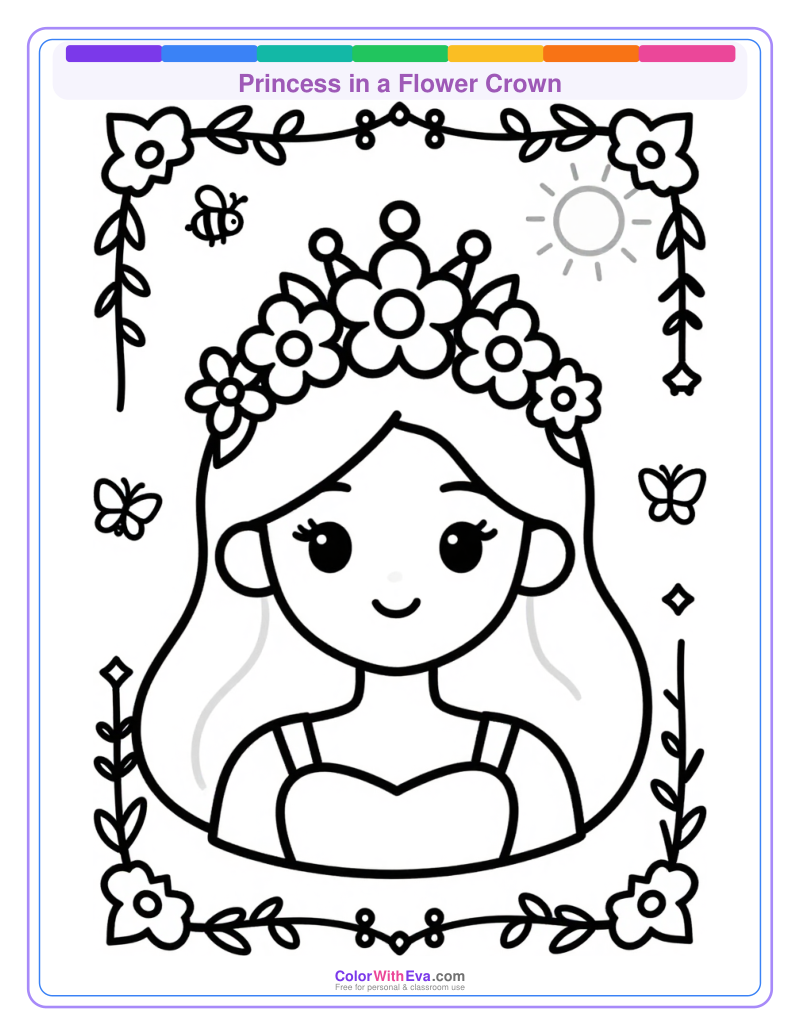 Princess in a Flower Crown preview