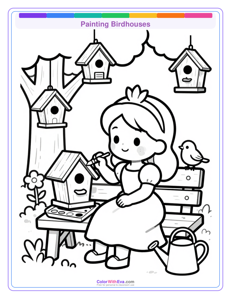 Painting Birdhouses preview