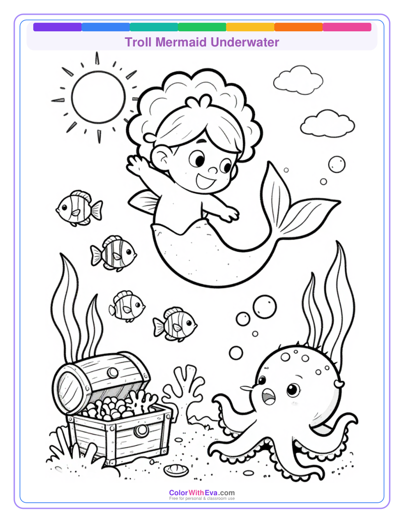 Troll Mermaid Underwater thumbnail