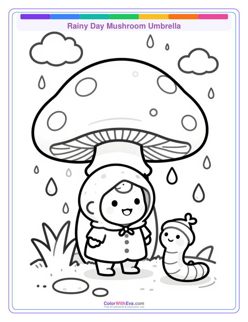 Rainy Day Mushroom Umbrella preview