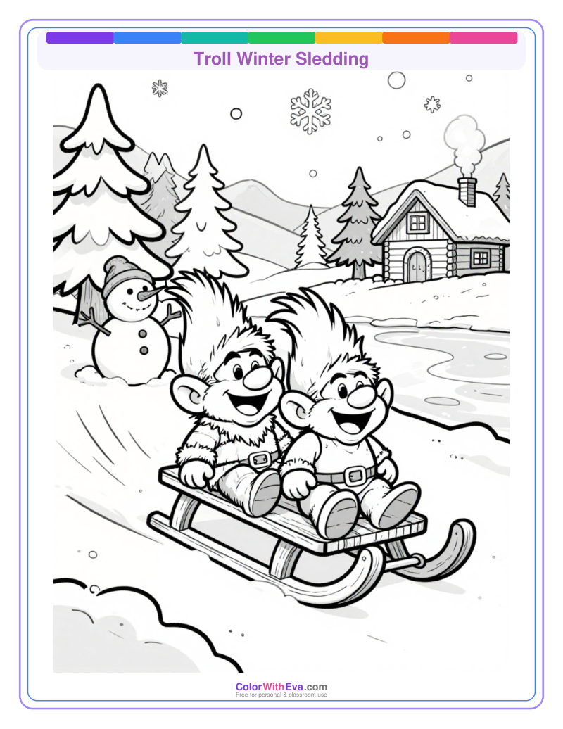 Troll Winter Sledding preview