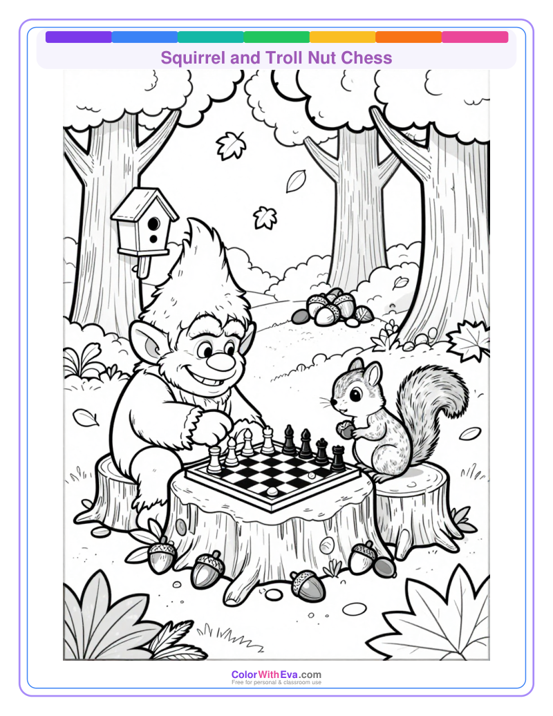 Squirrel and Troll Nut Chess preview