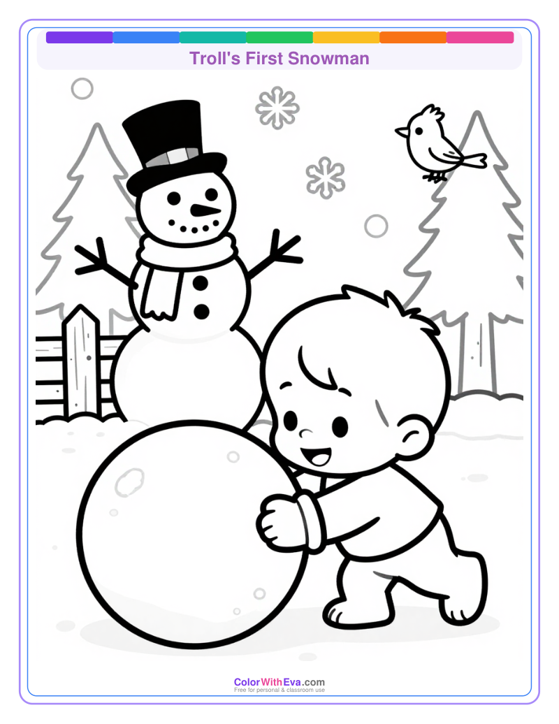 Troll's First Snowman thumbnail
