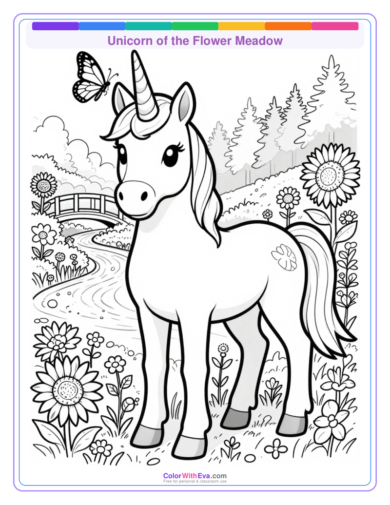 Unicorn of the Flower Meadow preview