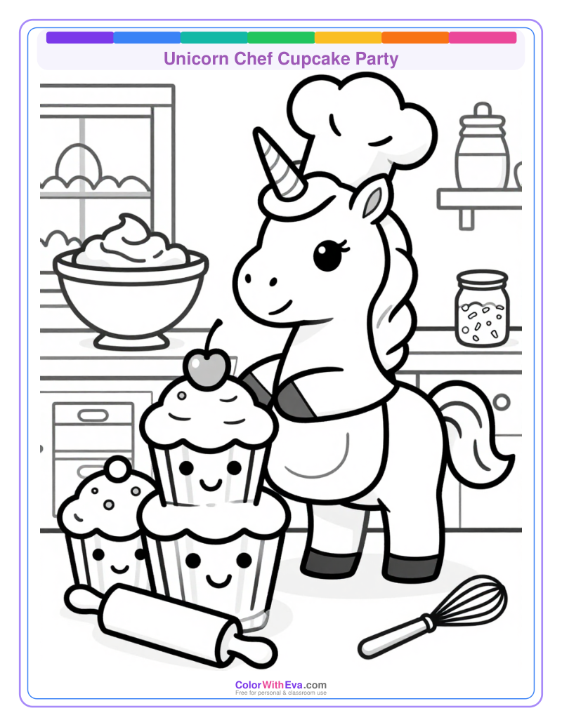 Unicorn Chef Cupcake Party thumbnail