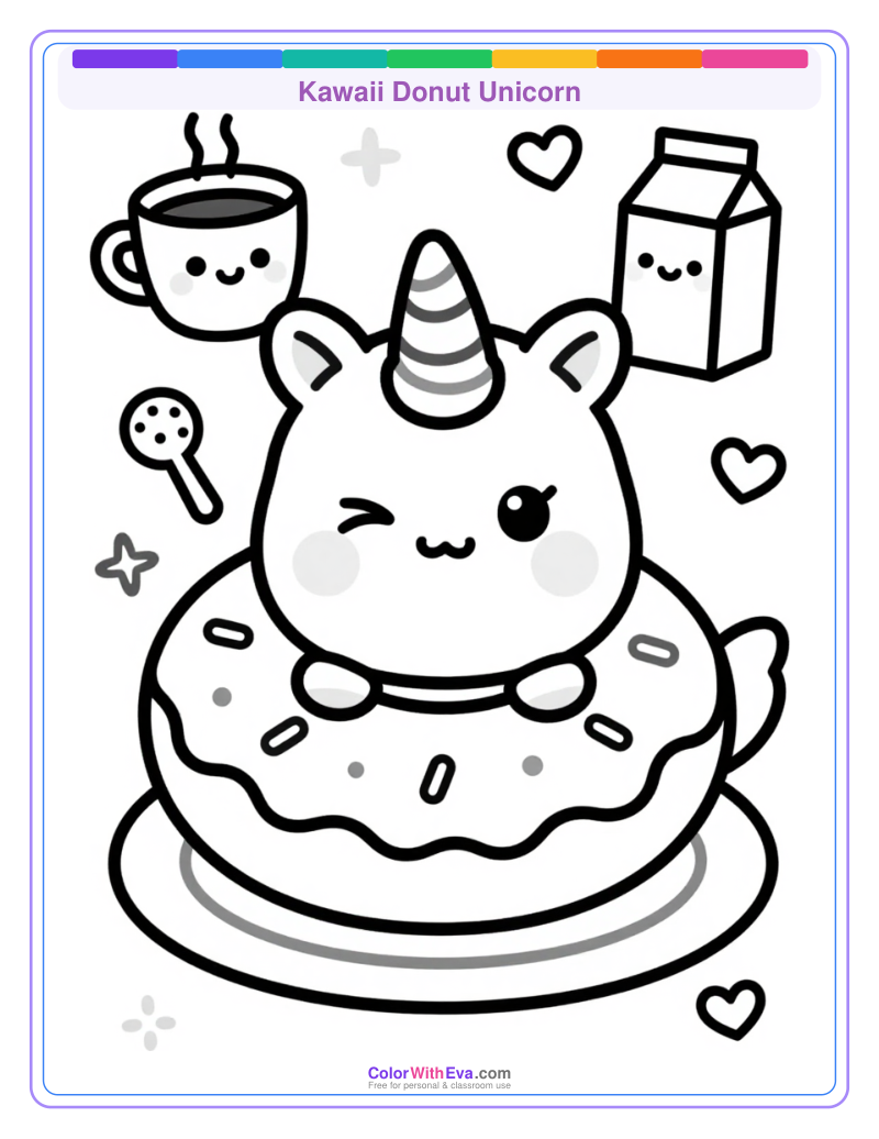 Kawaii Donut Unicorn thumbnail