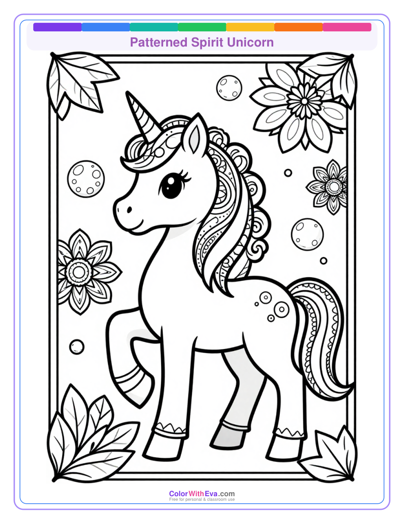 Patterned Spirit Unicorn preview