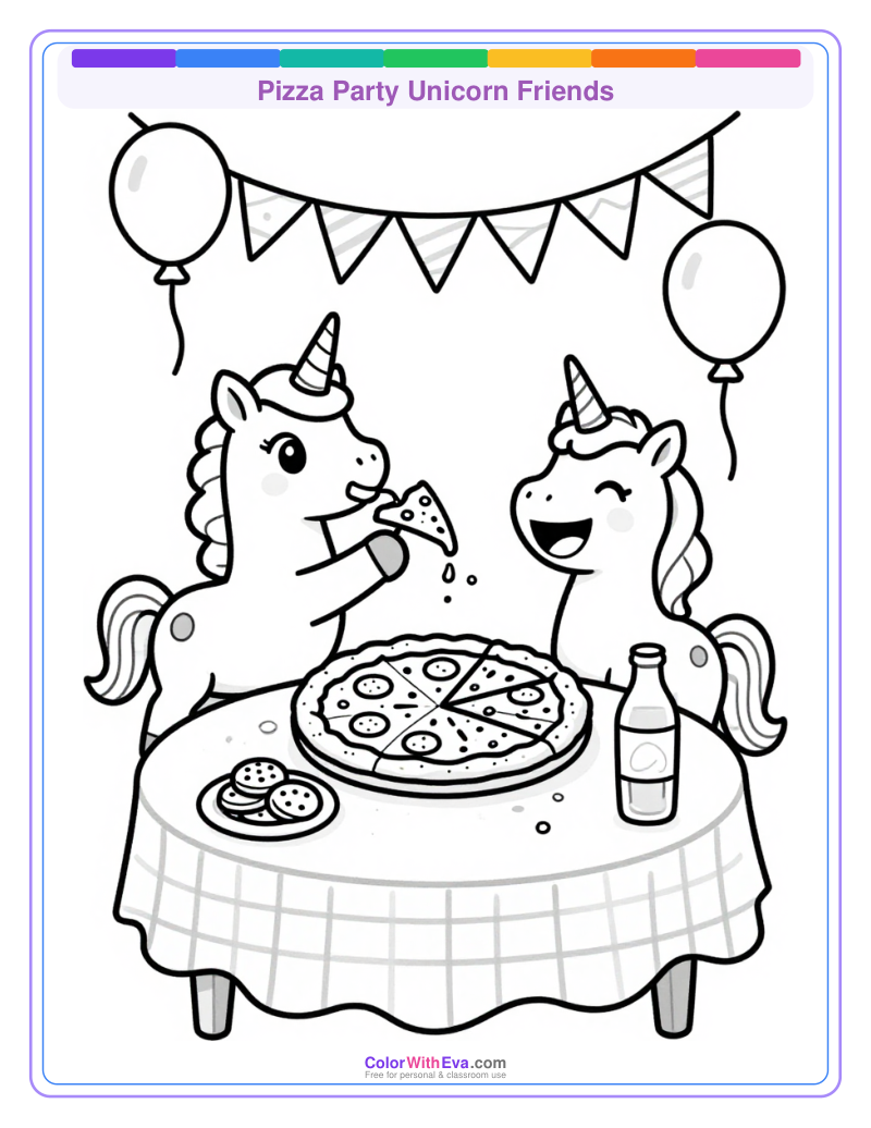 Pizza Party Unicorn Friends thumbnail