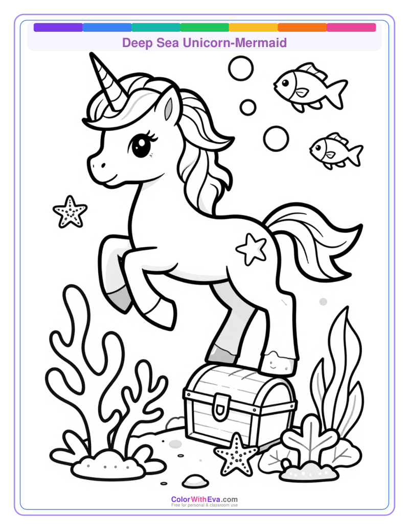 Deep Sea Unicorn-Mermaid preview