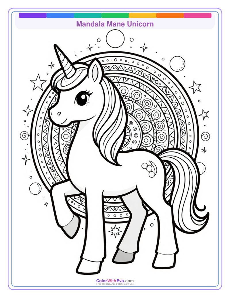 Mandala Mane Unicorn thumbnail