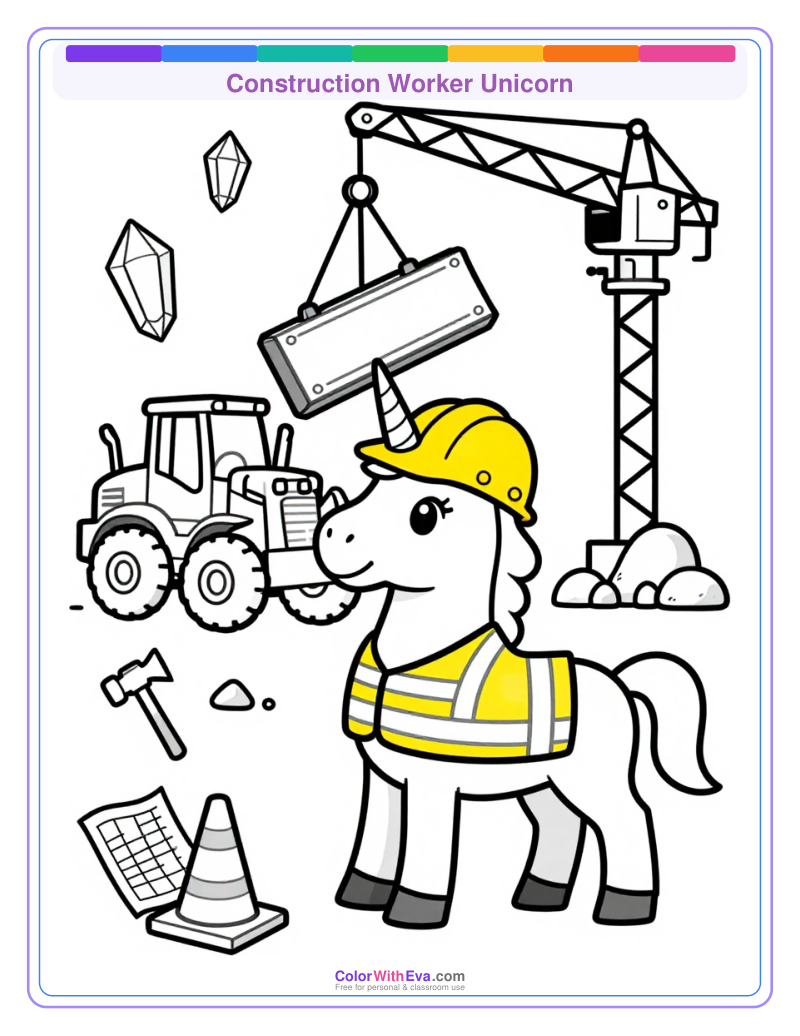 Construction Worker Unicorn thumbnail