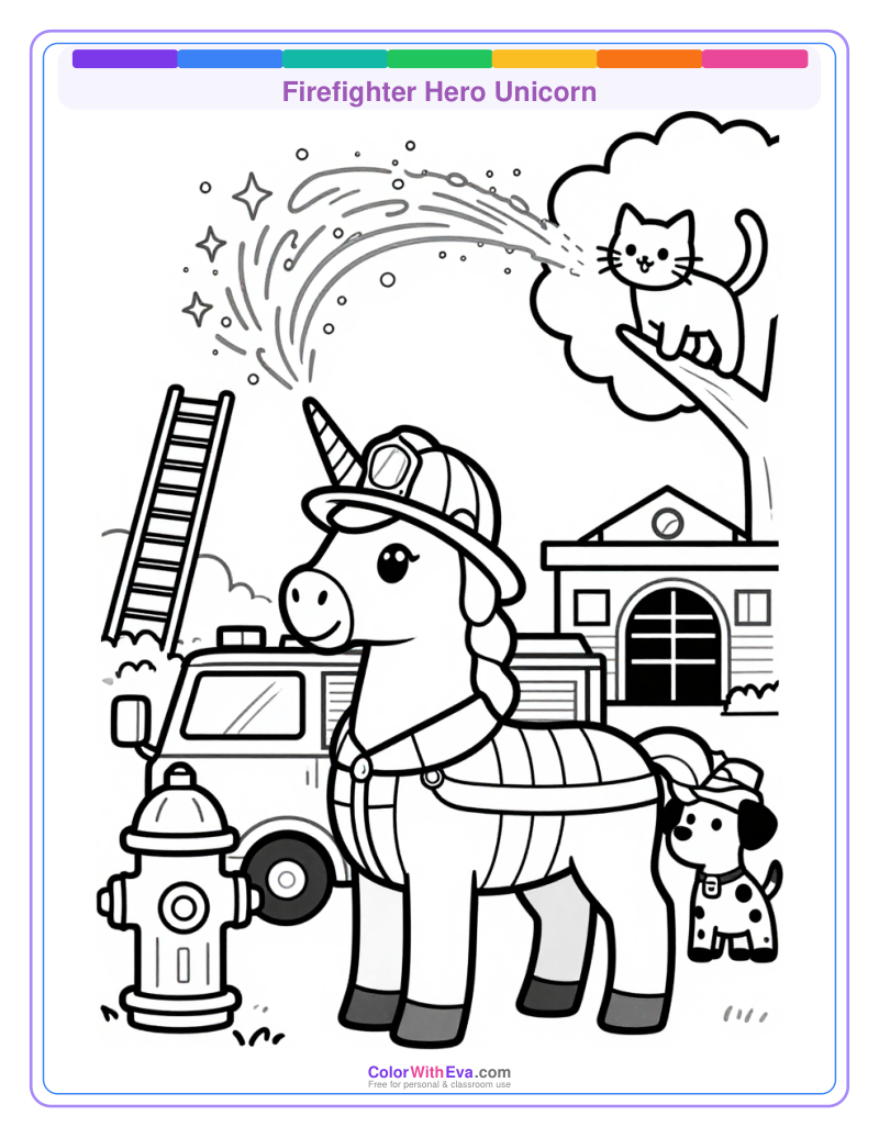 Firefighter Hero Unicorn thumbnail