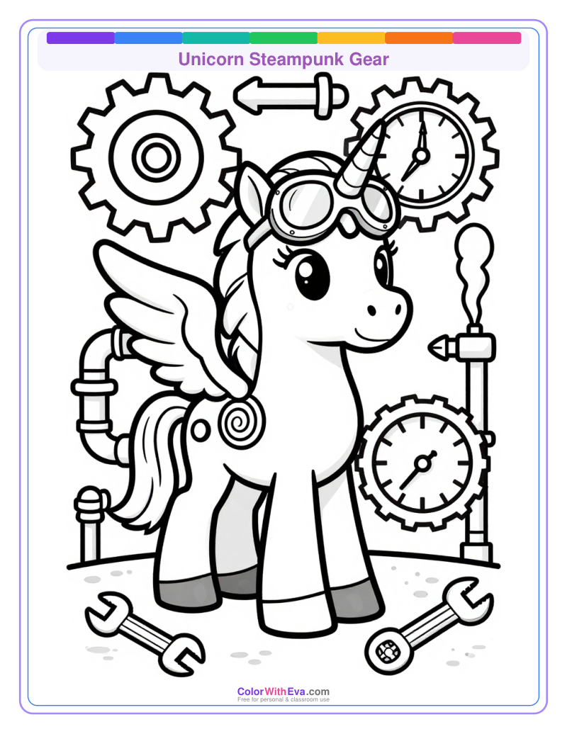 Unicorn Steampunk Gear preview