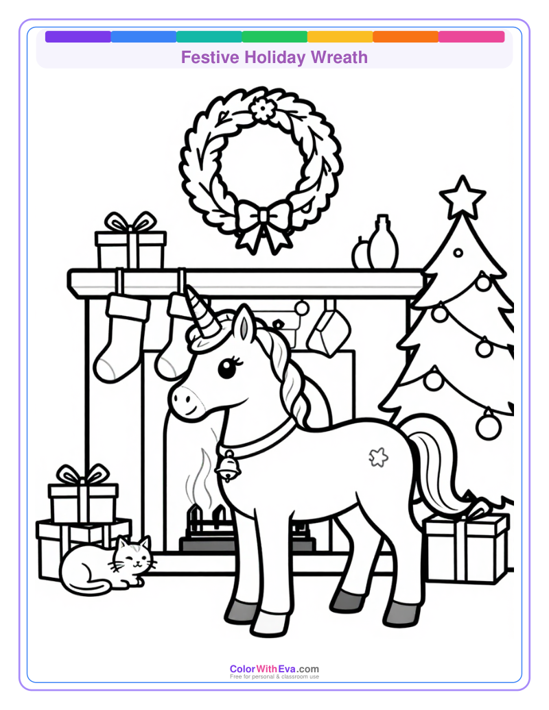 Festive Holiday Wreath preview