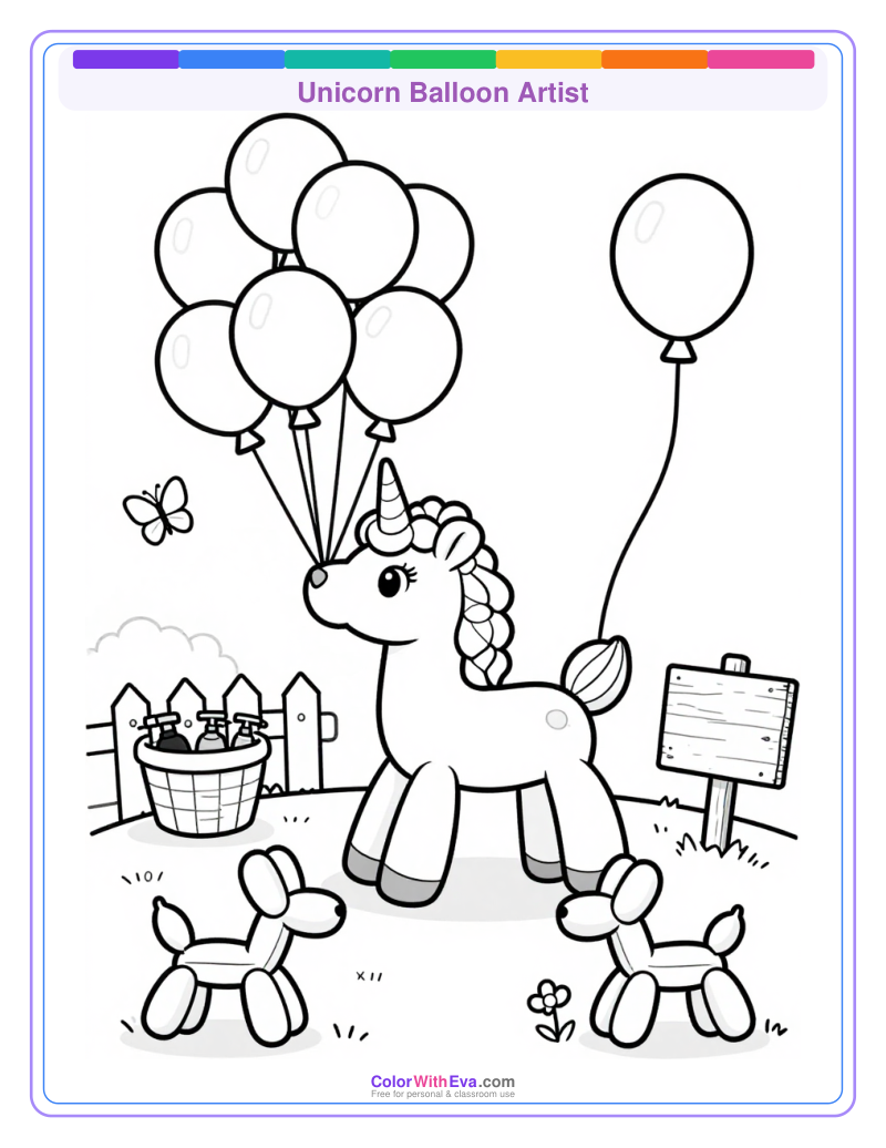 Unicorn Balloon Artist preview