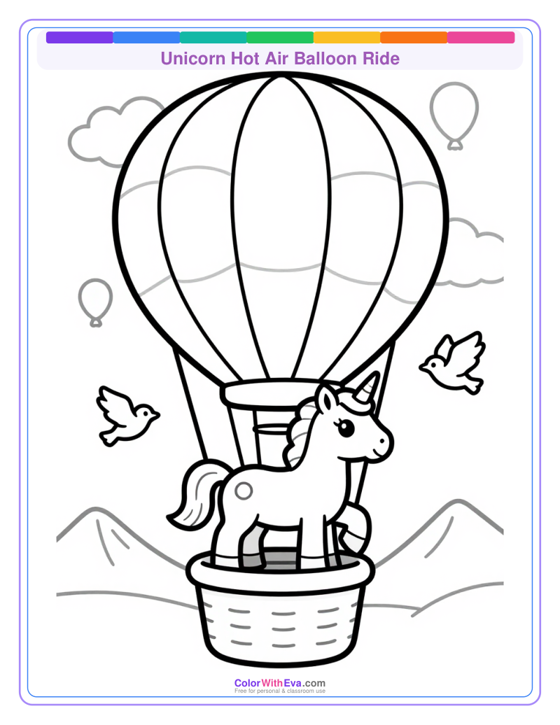 Unicorn Hot Air Balloon Ride preview