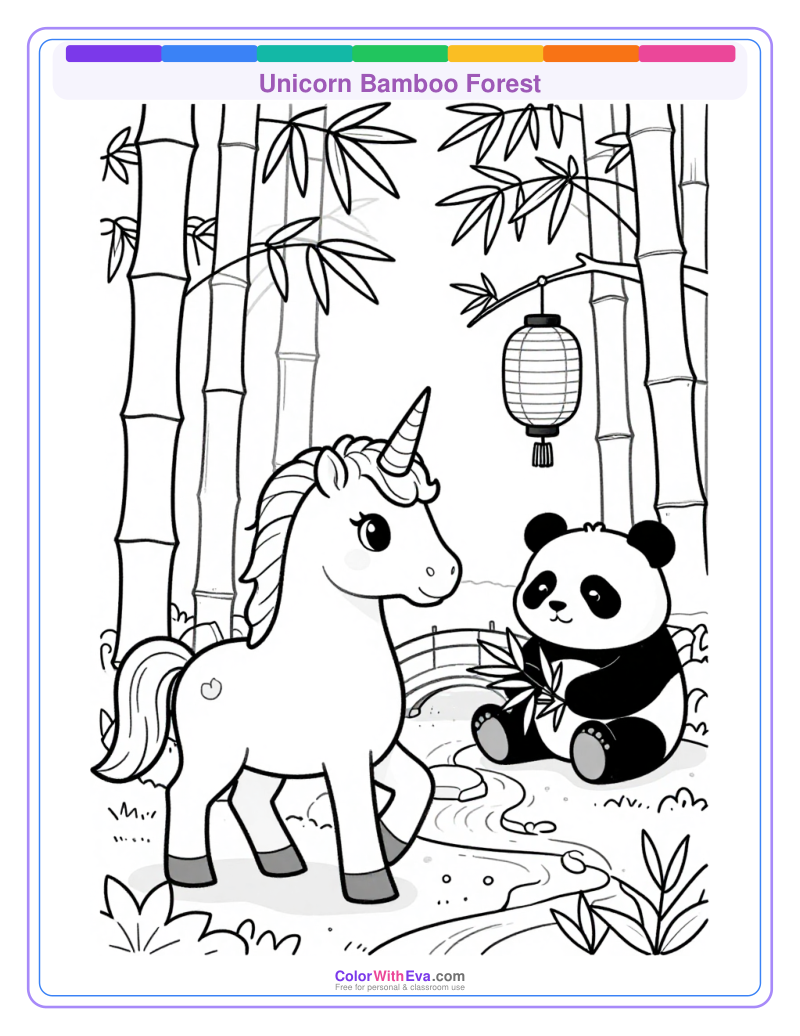 Unicorn Bamboo Forest preview