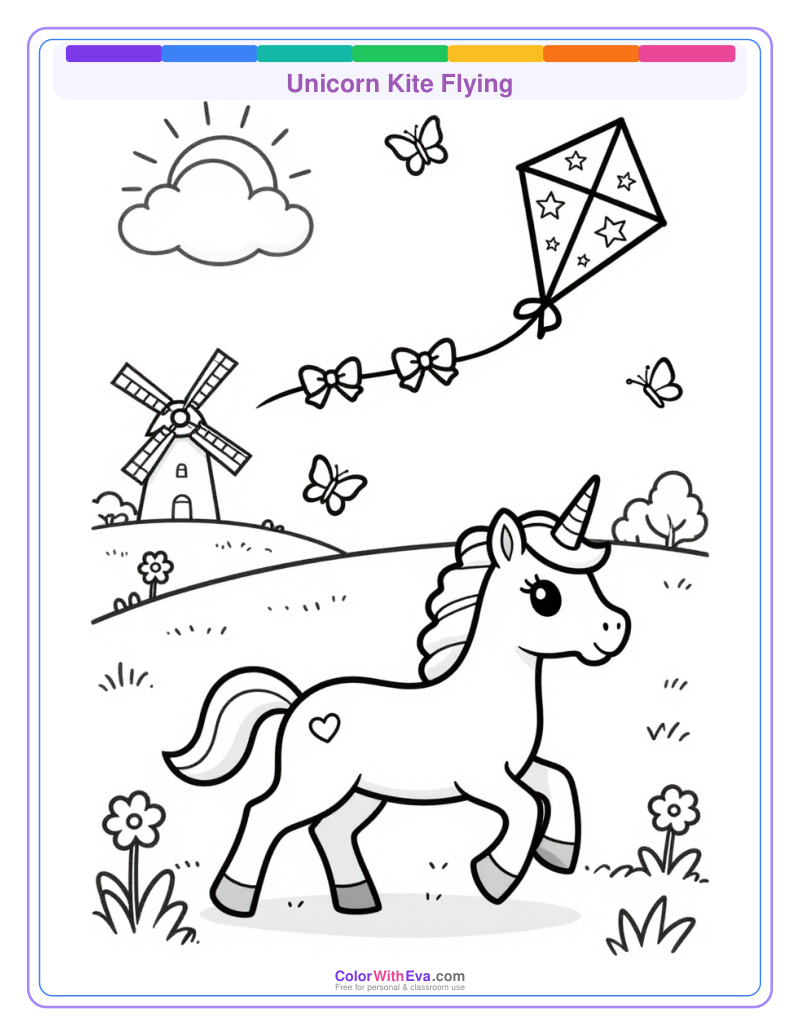 Unicorn Kite Flying preview