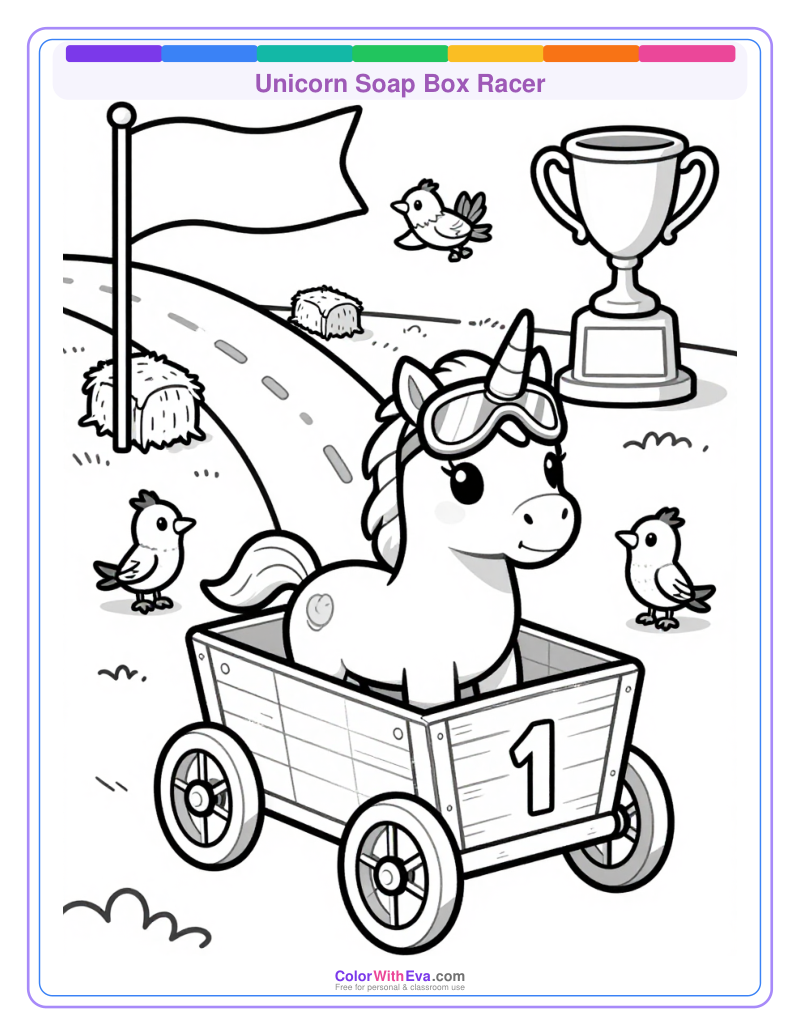 Unicorn Soap Box Racer preview
