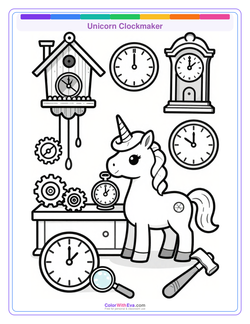 Unicorn Clockmaker preview
