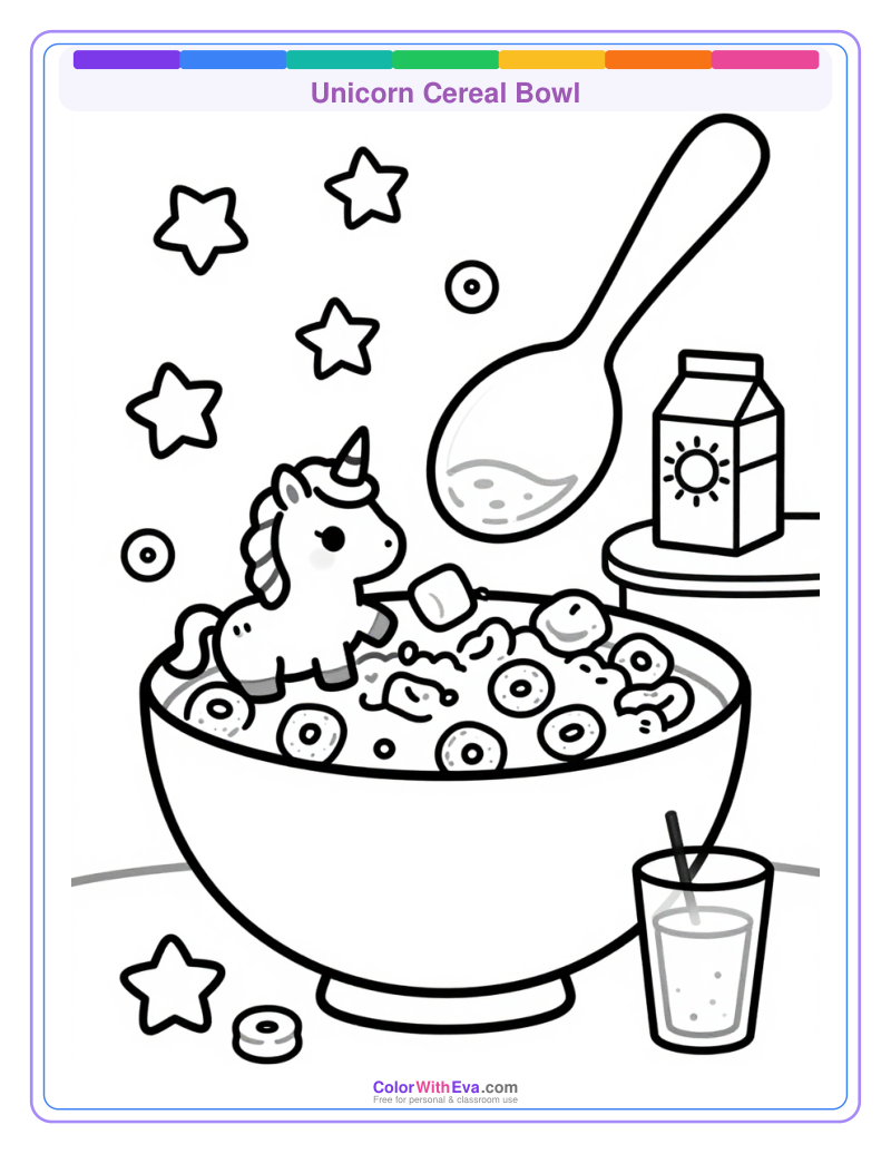 Unicorn Cereal Bowl preview