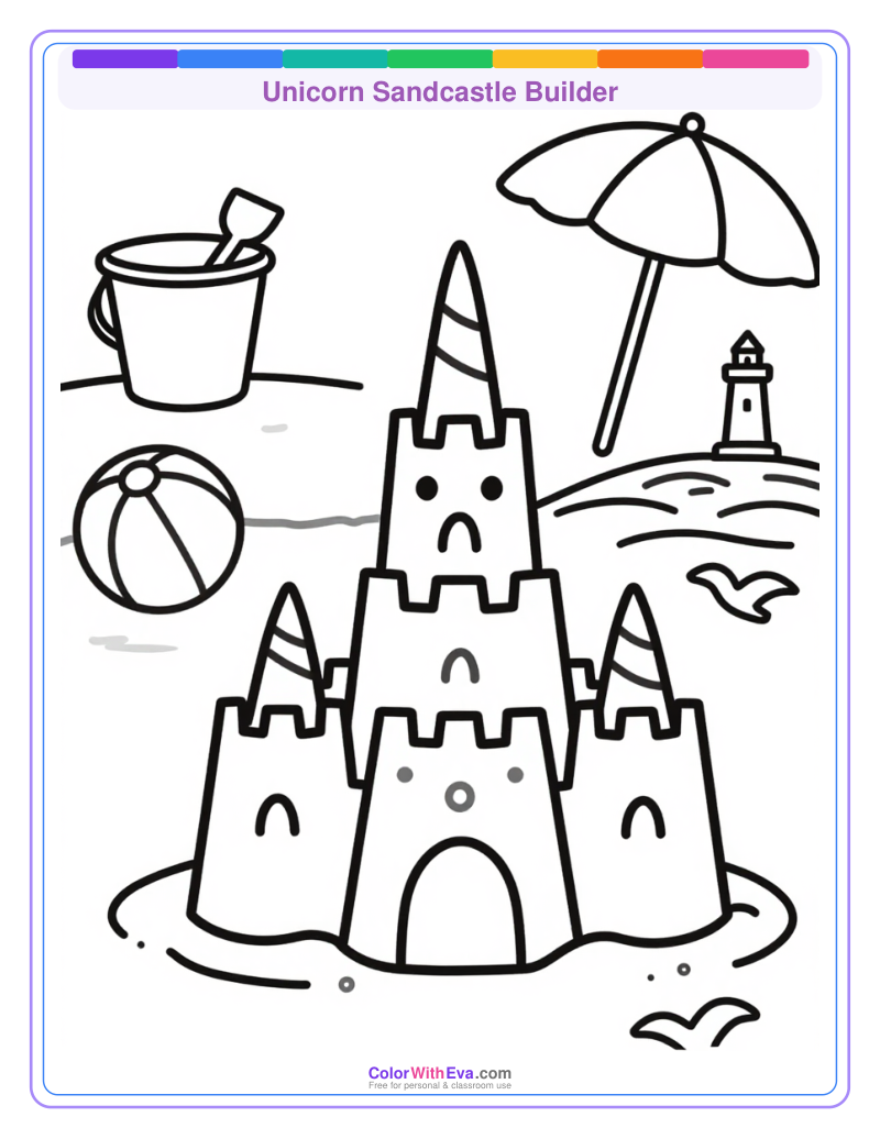 Unicorn Sandcastle Builder preview