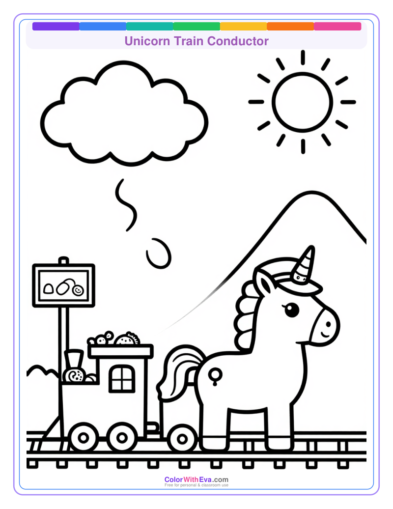 Unicorn Train Conductor preview