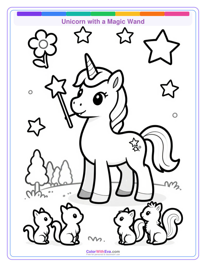 Unicorn with a Magic Wand preview