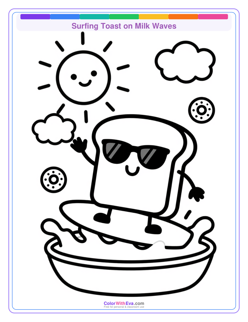 Surfing Toast on Milk Waves preview