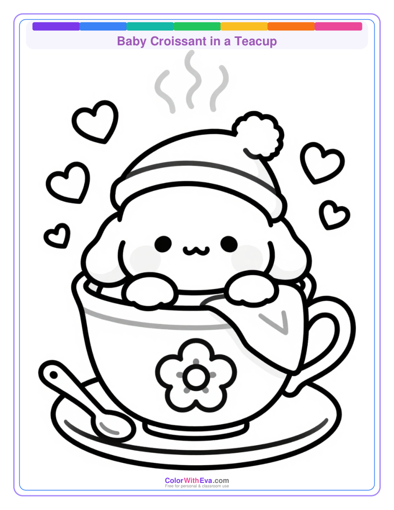 Baby Croissant in a Teacup thumbnail