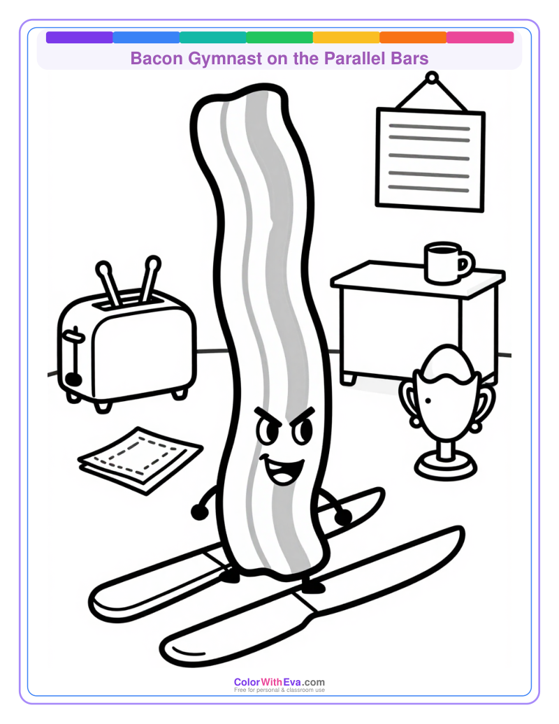 Bacon Gymnast on the Parallel Bars thumbnail