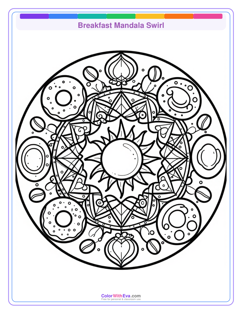 Breakfast Mandala Swirl thumbnail