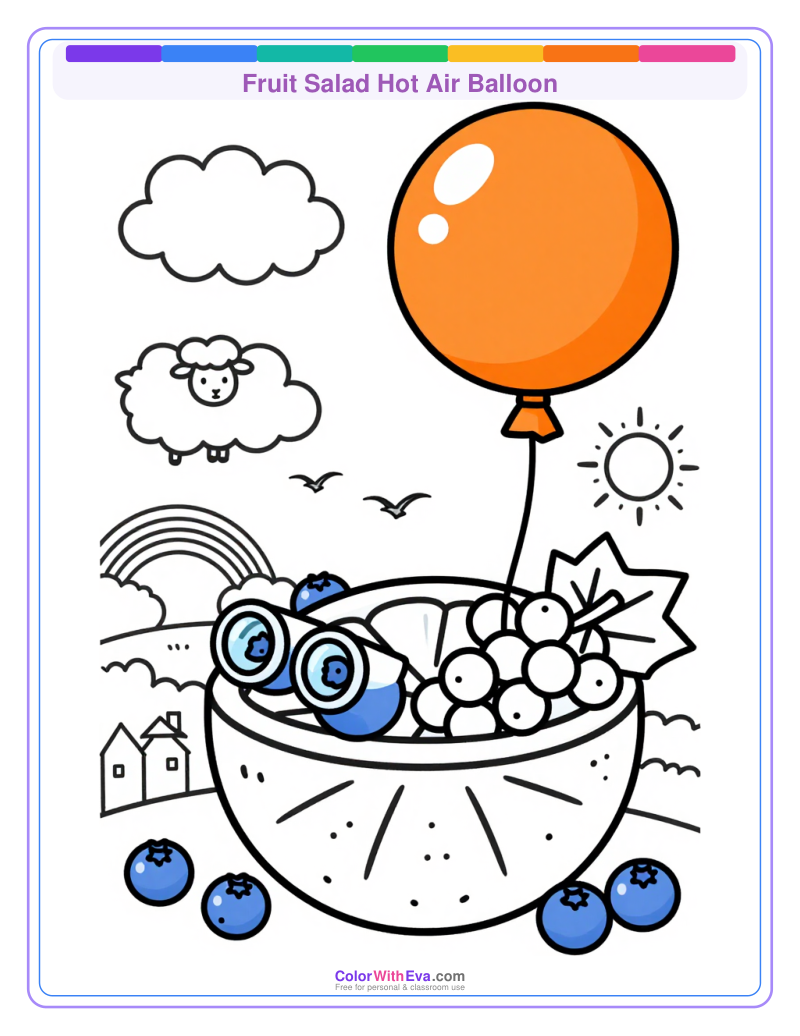 Fruit Salad Hot Air Balloon thumbnail