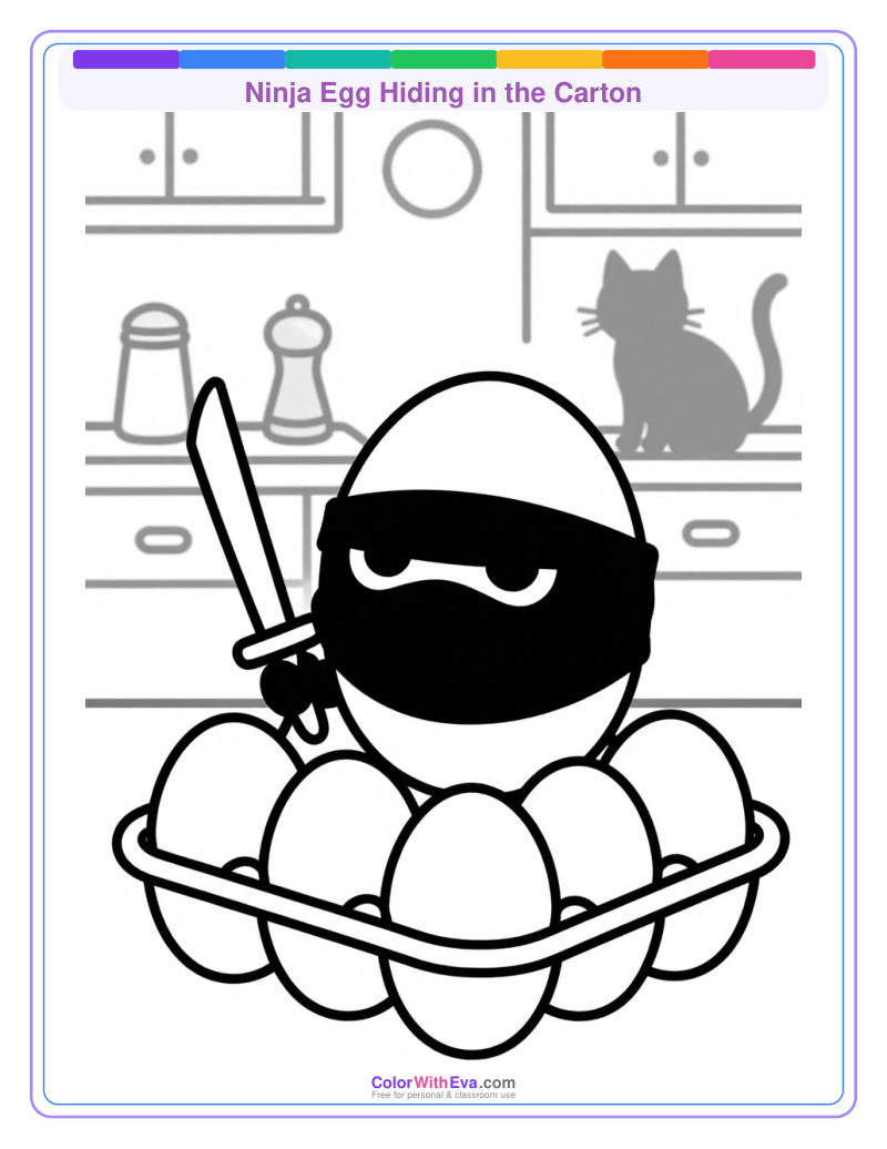 Ninja Egg Hiding in the Carton thumbnail