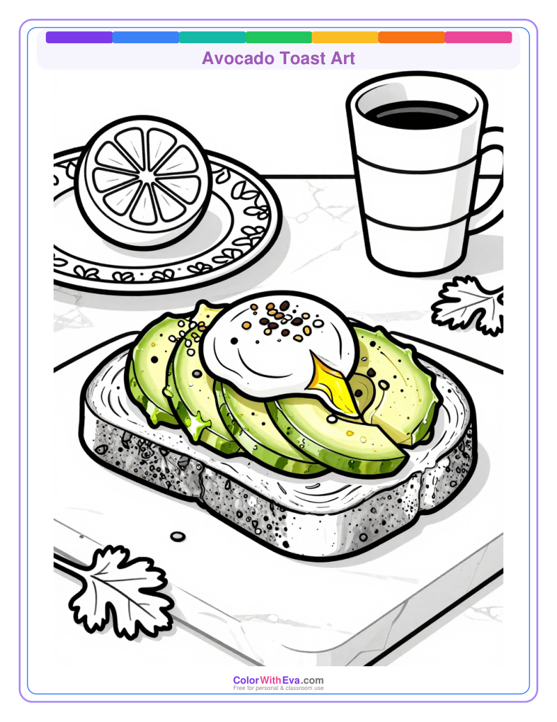 Avocado Toast Art preview