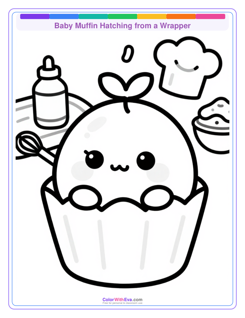 Baby Muffin Hatching from a Wrapper thumbnail