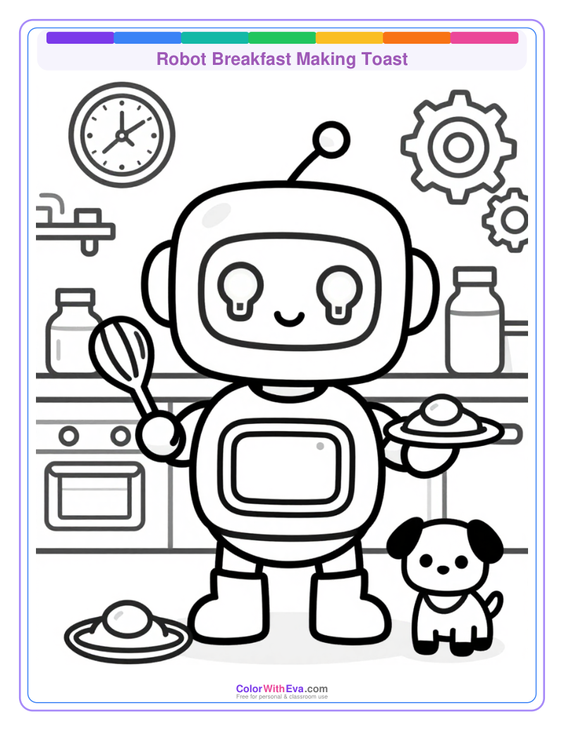 Robot Breakfast Making Toast thumbnail