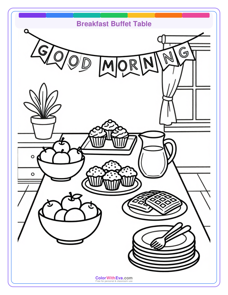 Breakfast Buffet Table preview